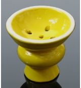 Kotlík žlutý keramický