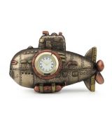 Steampunk ponorka hodiny 11cm