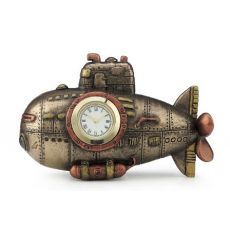 Steampunk ponorka hodiny 11cm