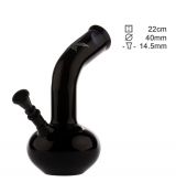 Glasbong 22 cm černý