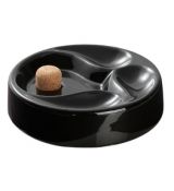 Popelník dýmkový na 3 dýmky černý keramika