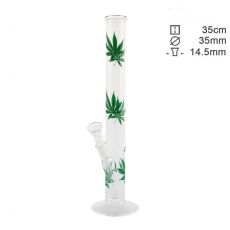 Glasbong 35 cm cannabis listy
