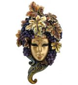 Benátská maska s vinnými hrozny 31 cm