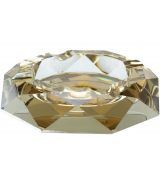 Popelník doutníkový 18 cm crystal gold