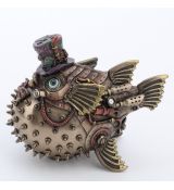 Steampunk-nafukovací ryba 13 cm